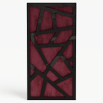 Narrow Acoustic Panel "Skyross-F Fabric" Black Gloss