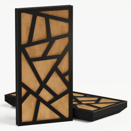 Narrow Acoustic Panel "Skyross-F Fabric" Black