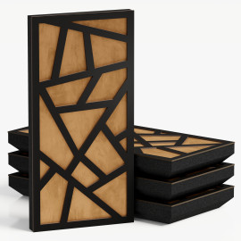 Narrow Acoustic Panel "Skyross-F Fabric" Black