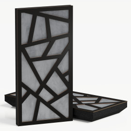 Narrow Acoustic Panel "Skyross-F Fabric" Black