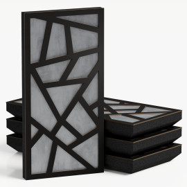 Narrow Acoustic Panel "Skyross-F Fabric" Black