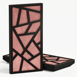 Narrow Acoustic Panel "Skyross-F Fabric" Black