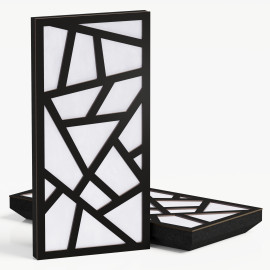 Narrow Acoustic Panel "Skyross-F Fabric" Black