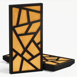 Narrow Acoustic Panel "Skyross-F Fabric" Black