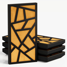 Narrow Acoustic Panel "Skyross-F Fabric" Black