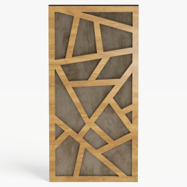 Narrow Acoustic Panel "Skyross-F Fabric" Oak