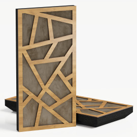 Narrow Acoustic Panel "Skyross-F Fabric" Oak