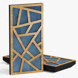 Narrow Acoustic Panel "Skyross-F Fabric" Oak