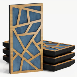 Narrow Acoustic Panel "Skyross-F Fabric" Oak