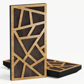 Narrow Acoustic Panel "Skyross-F Fabric" Oak