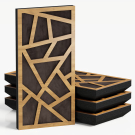 Narrow Acoustic Panel "Skyross-F Fabric" Oak