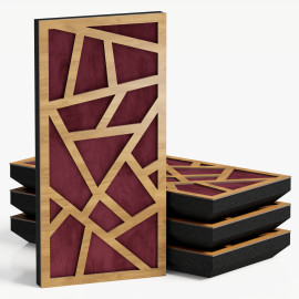 Narrow Acoustic Panel "Skyross-F Fabric" Oak