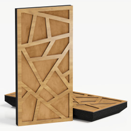 Narrow Acoustic Panel "Skyross-F Fabric" Oak