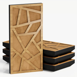 Narrow Acoustic Panel "Skyross-F Fabric" Oak