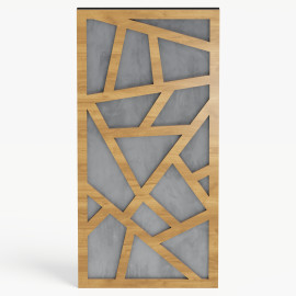 Narrow Acoustic Panel "Skyross-F Fabric" Oak