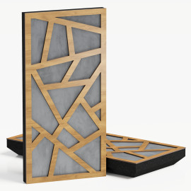 Narrow Acoustic Panel "Skyross-F Fabric" Oak