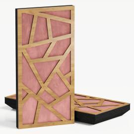 Narrow Acoustic Panel "Skyross-F Fabric" Oak