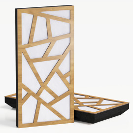 Narrow Acoustic Panel "Skyross-F Fabric" Oak