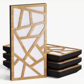 Narrow Acoustic Panel "Skyross-F Fabric" Oak