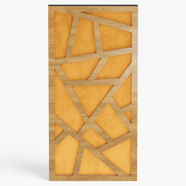 Narrow Acoustic Panel "Skyross-F Fabric" Oak