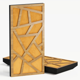 Narrow Acoustic Panel "Skyross-F Fabric" Oak