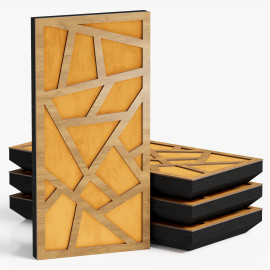 Narrow Acoustic Panel "Skyross-F Fabric" Oak