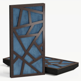 Narrow Acoustic Panel "Skyross-F Fabric" Wenge