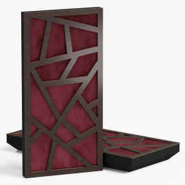 Narrow Acoustic Panel "Skyross-F Fabric" Wenge