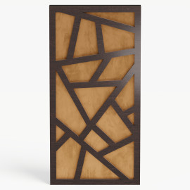 Narrow Acoustic Panel "Skyross-F Fabric" Wenge