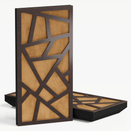 Narrow Acoustic Panel "Skyross-F Fabric" Wenge
