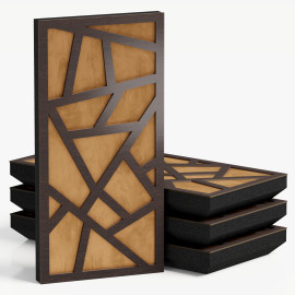 Narrow Acoustic Panel "Skyross-F Fabric" Wenge