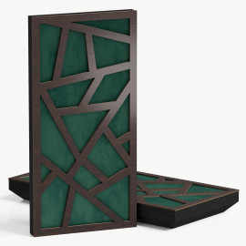 Narrow Acoustic Panel "Skyross-F Fabric" Wenge