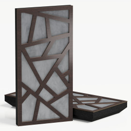 Narrow Acoustic Panel "Skyross-F Fabric" Wenge