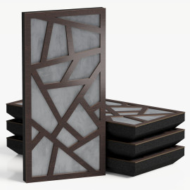 Narrow Acoustic Panel "Skyross-F Fabric" Wenge