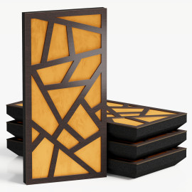 Narrow Acoustic Panel "Skyross-F Fabric" Wenge