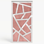 Narrow Acoustic Panel "Skyross-F Fabric" White Gloss