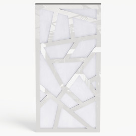 Narrow Acoustic Panel "Skyross-F Fabric" White Gloss