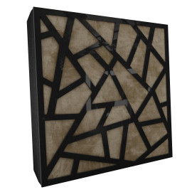 Sound Absorbing Acoustic Panel «Skyross Fabric» Black Gloss