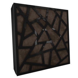 Sound Absorbing Acoustic Panel «Skyross Fabric» Black Gloss