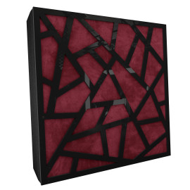 Sound Absorbing Acoustic Panel «Skyross Fabric» Black Gloss