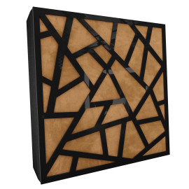 Sound Absorbing Acoustic Panel «Skyross Fabric» Black Gloss