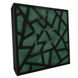 Sound Absorbing Acoustic Panel «Skyross Fabric» Black Gloss