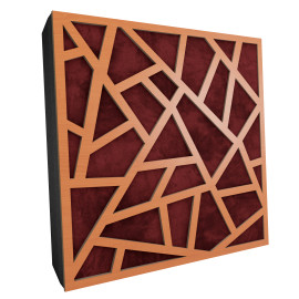 Sound Absorbing Acoustic Panel «Skyross Fabric» Cherry