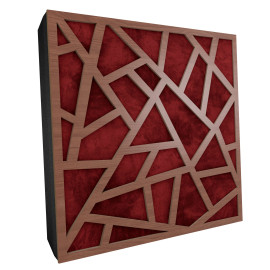 Sound Absorbing Acoustic Panel «Skyross Fabric» Nut