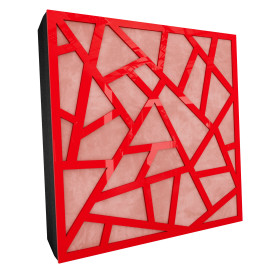 Sound Absorbing Acoustic Panel «Skyross Fabric» Red Gloss