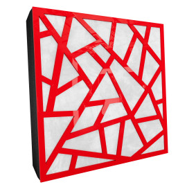 Sound Absorbing Acoustic Panel «Skyross Fabric» Red Gloss