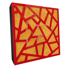 Sound Absorbing Acoustic Panel «Skyross Fabric» Red Gloss