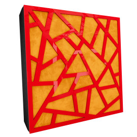 Sound Absorbing Acoustic Panel «Skyross Fabric» Red Gloss