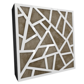 Sound Absorbing Acoustic Panel «Skyross Fabric» White Gloss