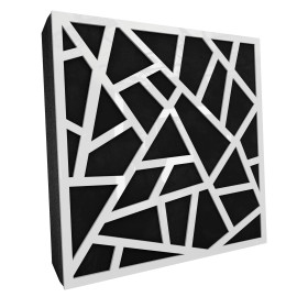 Sound Absorbing Acoustic Panel «Skyross Fabric» White Gloss